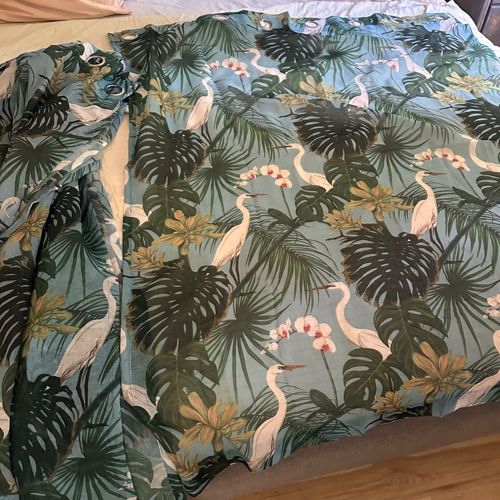 Never used shower curtains-50’x 62’ long. Five total- $10 each.